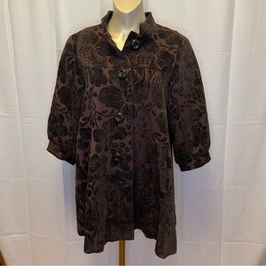 Elevenses - velvet coat - size 4